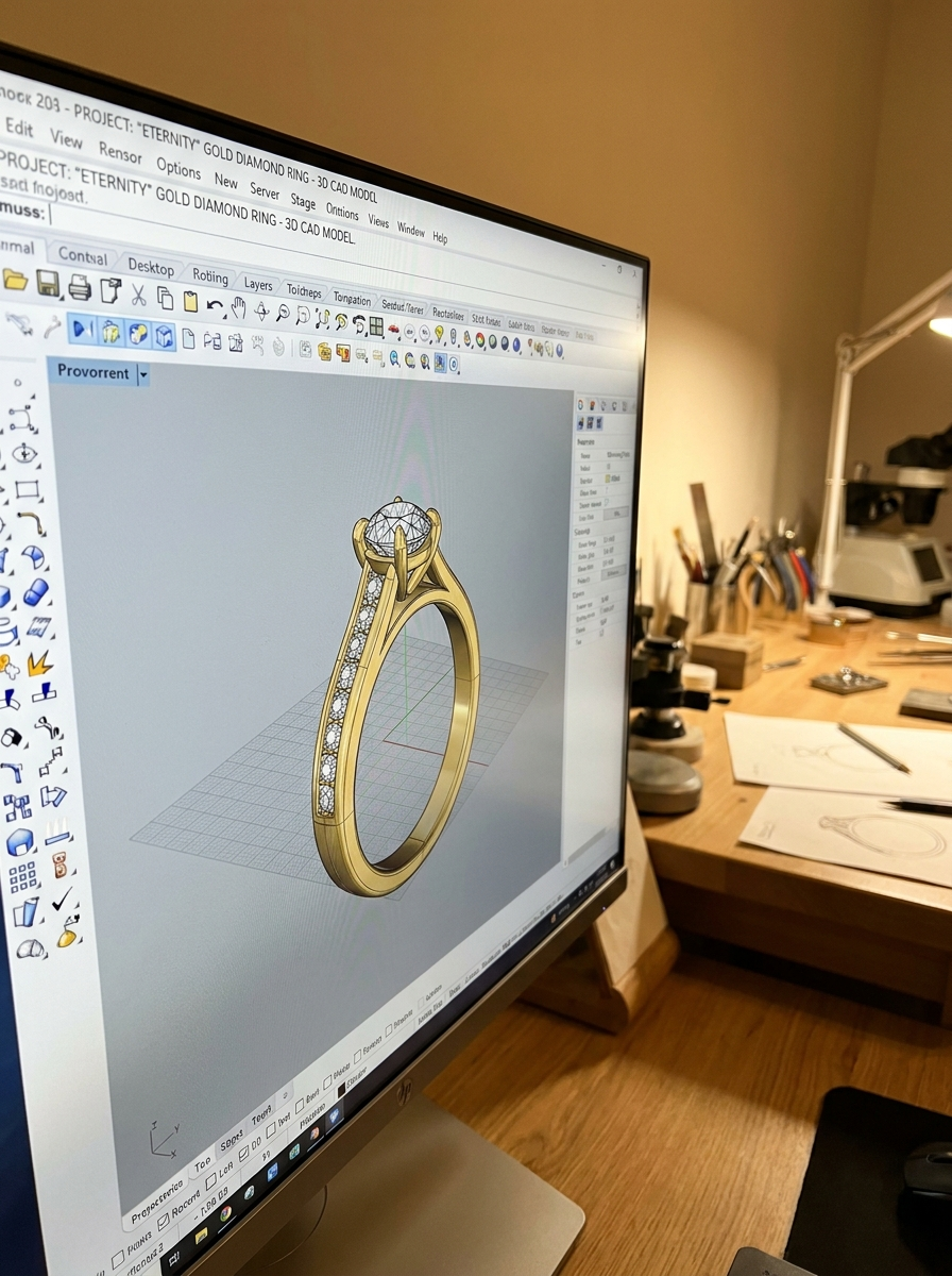 Diseño de joyería en 3D